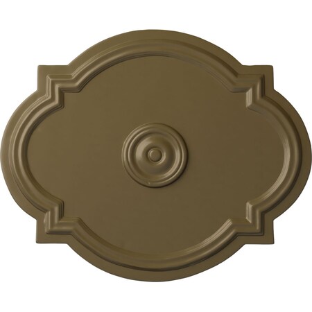 Ekena Millwork Waltz Ceiling Medallion (Fits Canopies up to 4 1/2"), 21 1/4"W x 17 3/8"H x 1"P, Mississippi Mud CM21WAMMF